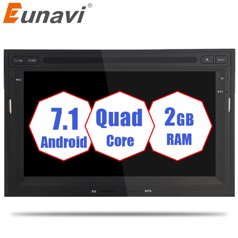 Eunavi 7 &quotHD 1024*600 Android 1 Автомобильный DVD стерео для peugeot 3008 5008 партнер Berlingo Авторадио
