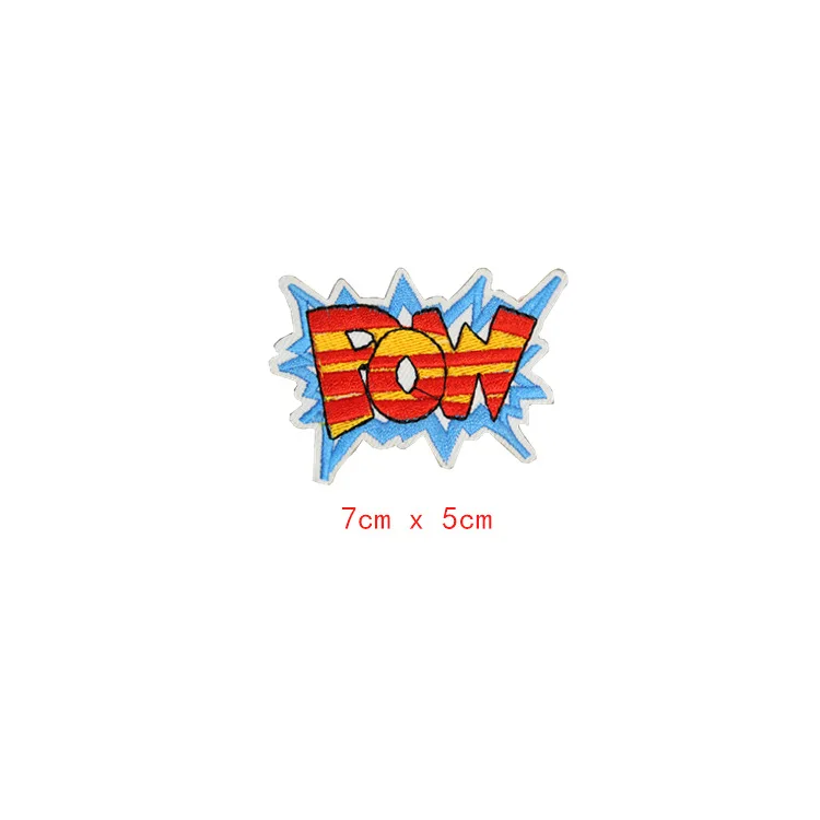 1 шт. Алфавит POW OPPS WOW патчи для одежды DIY полосы железа на аппликации одежда наклейки буквы вышивка значки@ D