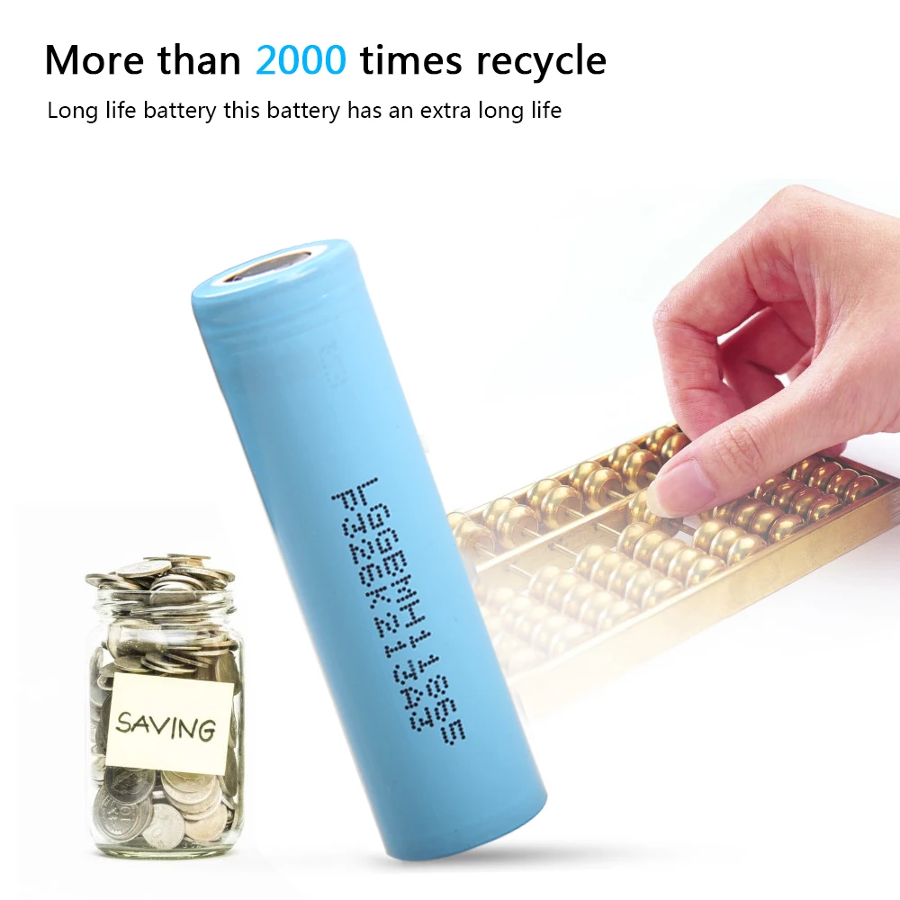 Перезаряжаемая литий ионная батарея 18650 3200mah 3 7 v LG18650 MH1 для EV 32