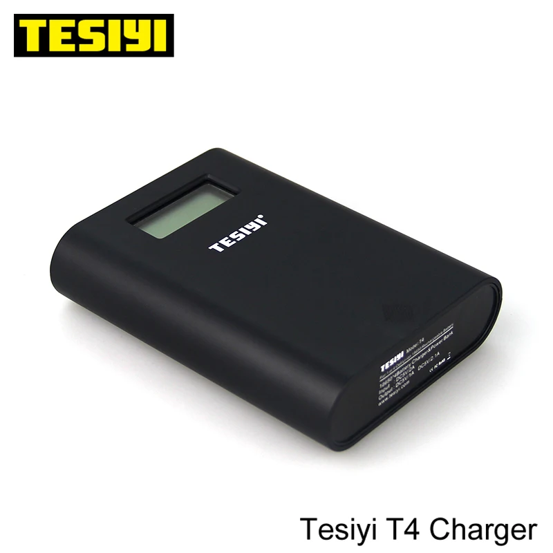 100% оригинальное TESIYI T4 18650 зарядное устройство Power Bank Tesiyi умное Цифровое