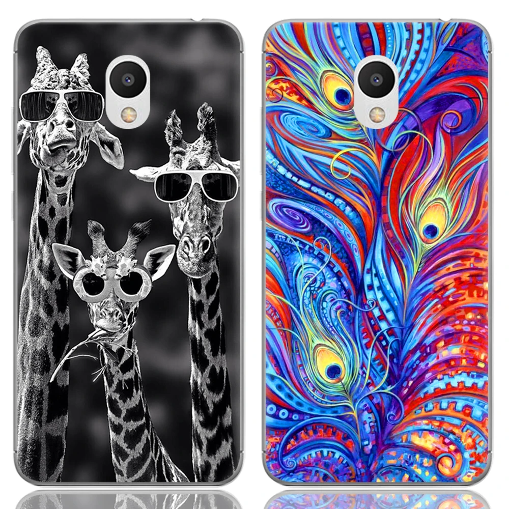 Meizu M6 phone cases 5.2&quot cover silicon cool pattern cartoon painted soft tpu gel back for case housing |