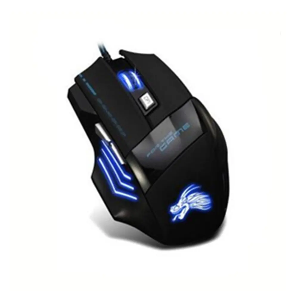 Проводная игровая мышь KuWFi 5500DPI регулируемый 6 кнопок USB светодиодный оптический