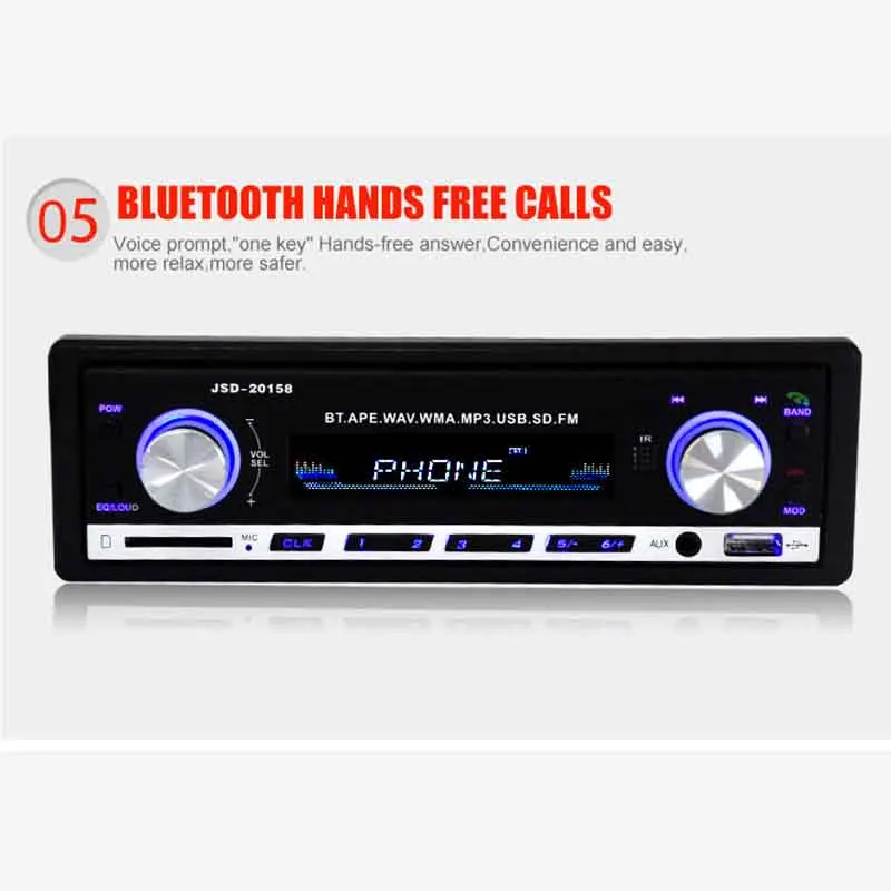Большой ЖК дисплей Экран Автомобильная медиасистема MP3 плеер MP4 MP5 Bluetooth аудио