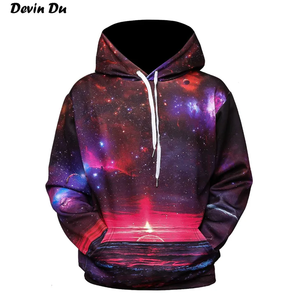 Devin Du Galaxy толстовки мужские/женские модные 3d тонкие стильные с капюшоном унисекс