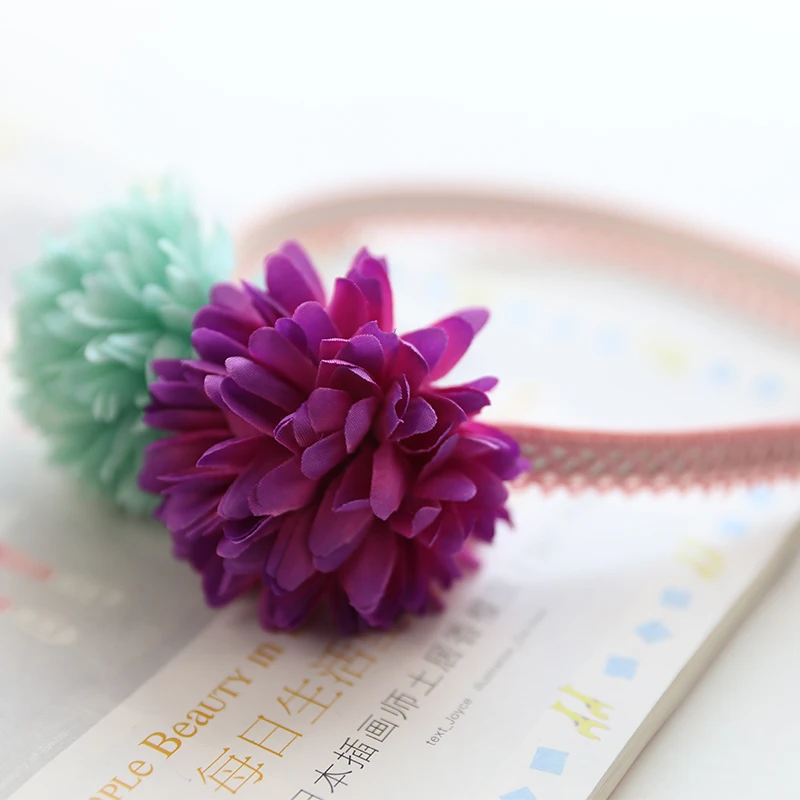 

Boutique 10pcs Fashion Cute Floral Hairbands Solid Artificial Flowers Hard Headbands Princess Headwear Hair Accessories