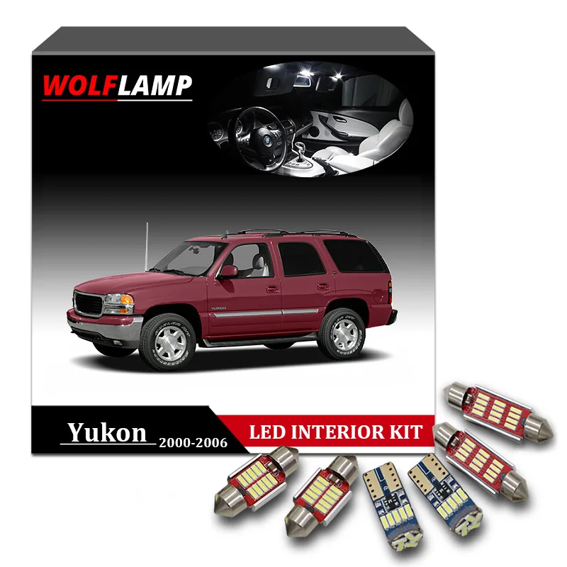 Wolflamp 10 шт. белая ледяная синяя ламсветильник для автомобиля s 2000 2006 GMC Yukon лампа
