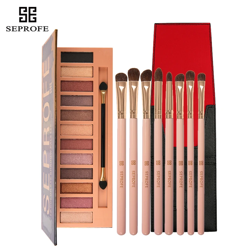 New 12 Colors Eyeshadow Palette Makeup Glitter Shimmer Matte Eye Shadow Pallete Make Up Cosmetic Long Lasting With Makeup brush
