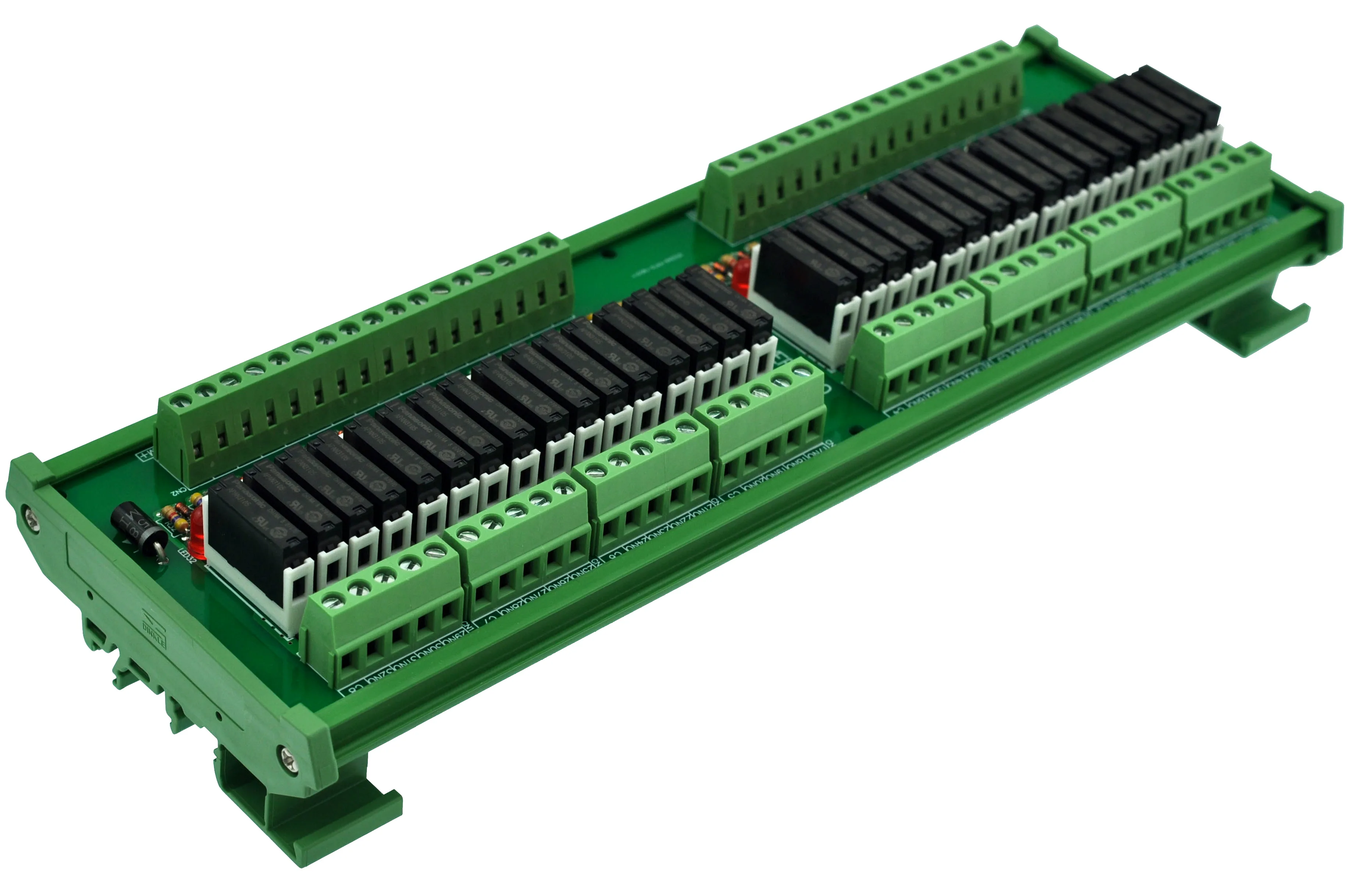 Тонкий DIN рейка крепление DC5V раковина/NPN 32 SPST-NO 5A Мощность триггерный релейный