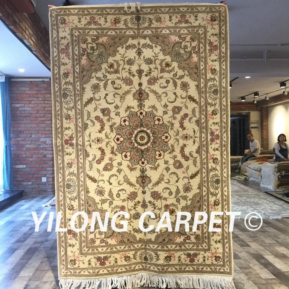 Бледные Коврики ручной работы Yilong 4 'x 6' высокое качество удобное искусство