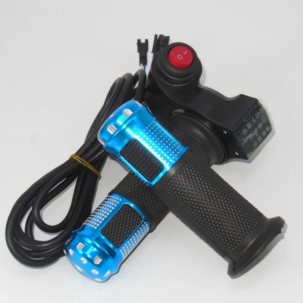 12-84V E-Bike Electric Scooter Throttle Handle with 2 Speed and Digital Voltage Indicato | Bicycle Accessories