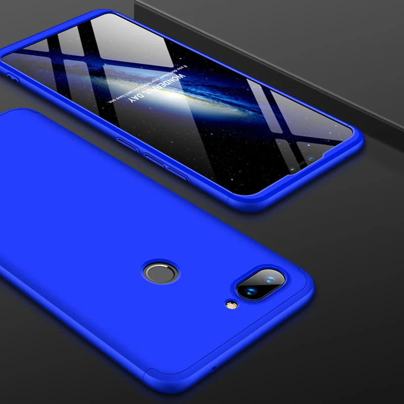 Для Xiao mi Red mi Note 8 Pro 8A 8T чехол 360 полная защита жесткий чехол mi A3 9T A1 A2 8 Lite 9 se Max 2 Note 3 Play 5X 6X оболочка - Цвет: All Blue