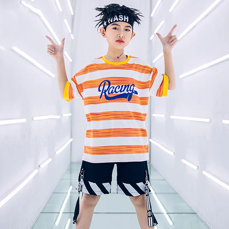 Хип хоп одежда для мальчиков и девочек модная Уличная Одежда танцев свободная