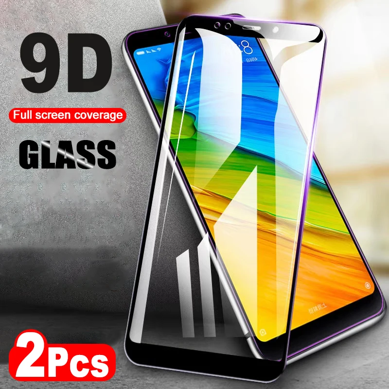 2 шт./лот стекло для Redmi Note 5 Pro Plus закаленное защиты экрана 5A 6 6A полное