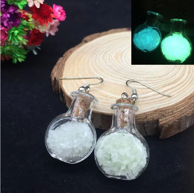 1 пара светящиеся мини серьги в виде бутылки|hook|earring hookearring lot |