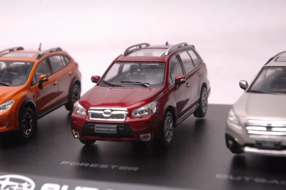 Набор из пяти 1:43 литья под давлением модель для Subaru серии WRX XV Forester Outback BRZ сплав игрушка автомобиль миниатюрная коллекция подарки