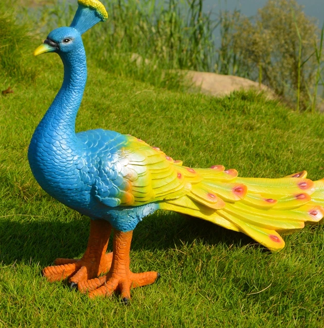 Смола ремесла украшения открытый двор сад скульптуры животных декоративные