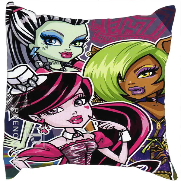 Pillowcases Заказная наволочка Culaura Clawdeen Monster High квадратная Подушка на молнии с рисунком(с одной стороны) 180117#91 - Цвет: Pillowcases