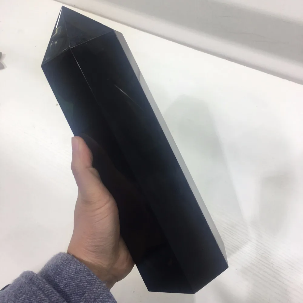 2600 3000 г Большой размер натуральная черная Обсидиановая палочка Одноточечные