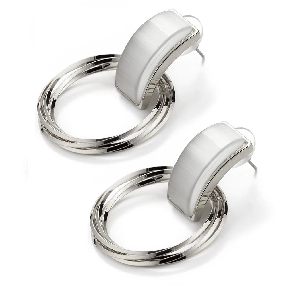 Висячие серьги 1 пара квадратные из смолы медь металл высокое качество модный