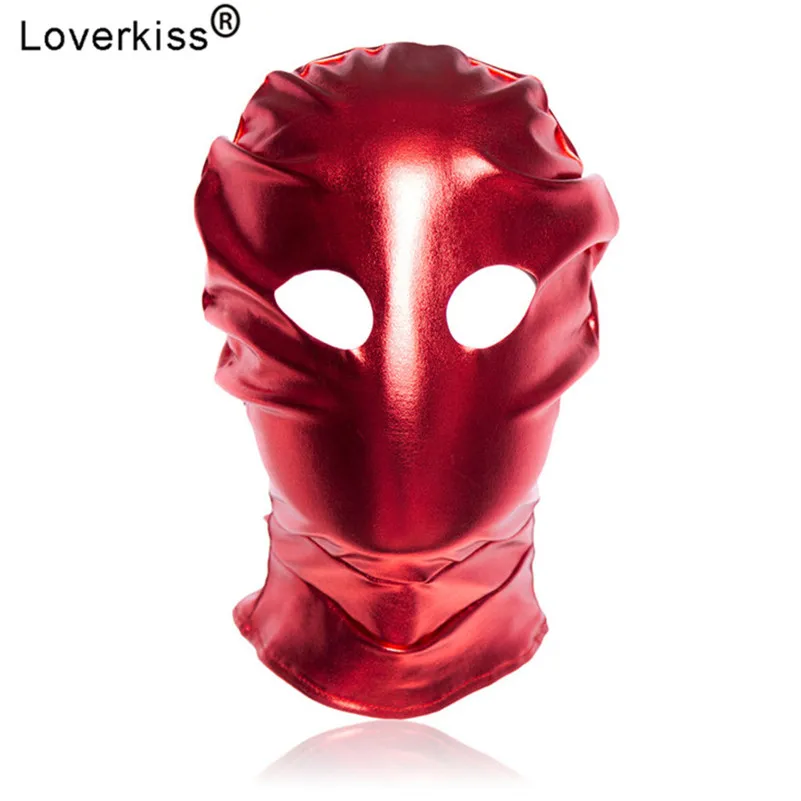 Сексуальная Фетиш латексная маска Loverkiss бандаж портупея БДСМ игры для взрослых