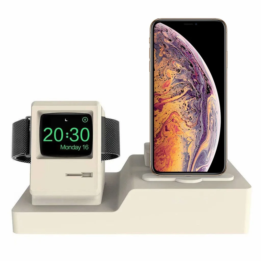 Силикагель зарядное устройство смарт-часов стенд 3 в 1 для iphone airpods Apple Watch, док-станция для зарядки зарядное устройство для Apple Watch Series
