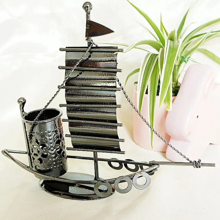 Домашнее офисное морское украшение модель корабля ручная работа металлическая