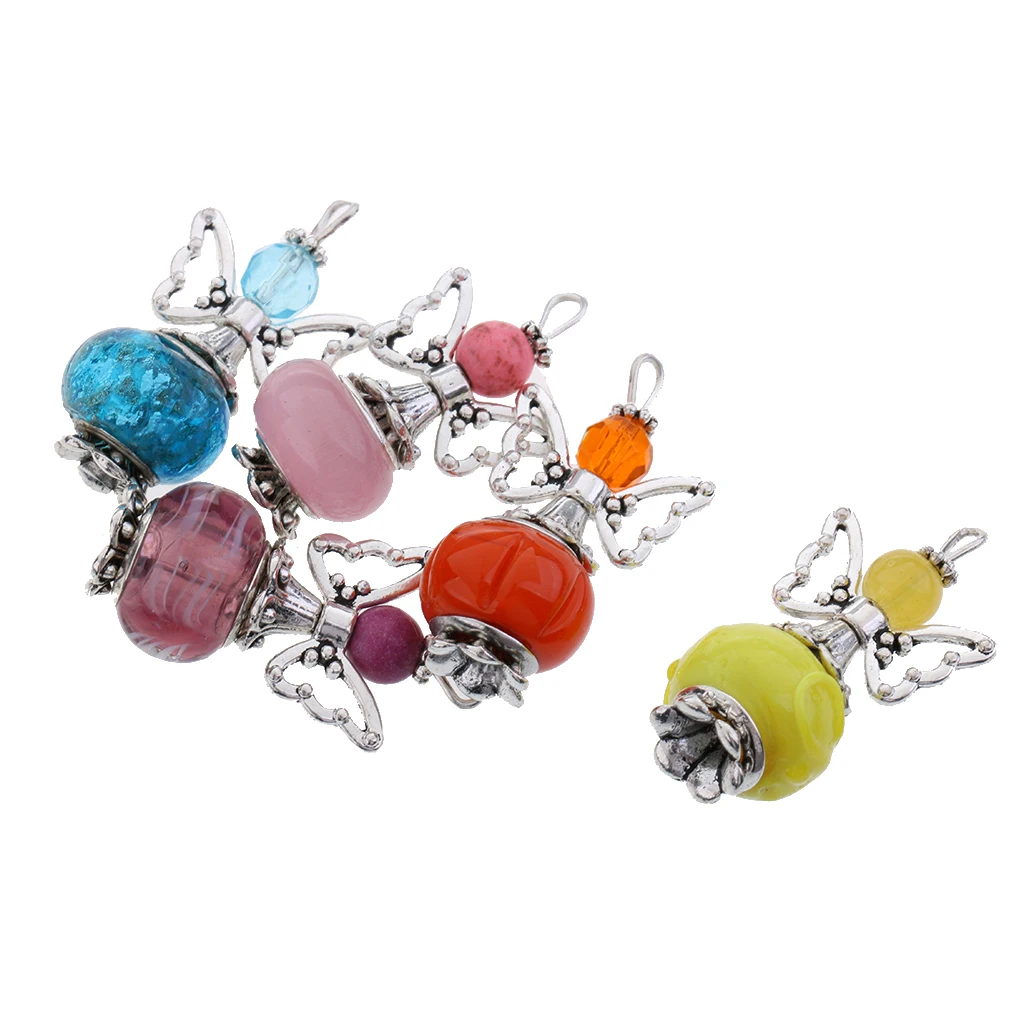 35pcs Lovely Mixed Style Angel Charms Beads Antique Wing For Jewelry Making Craft Hanging Ornaments DIY Bracelets Bangles|Подвески| |