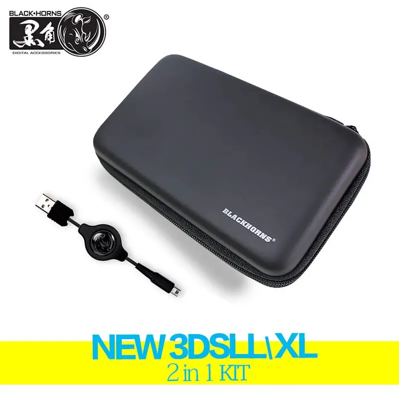 Игровой аксессуар для нового 3DSLL/XL дорожный жесткий чехол переноски + Выдвижной