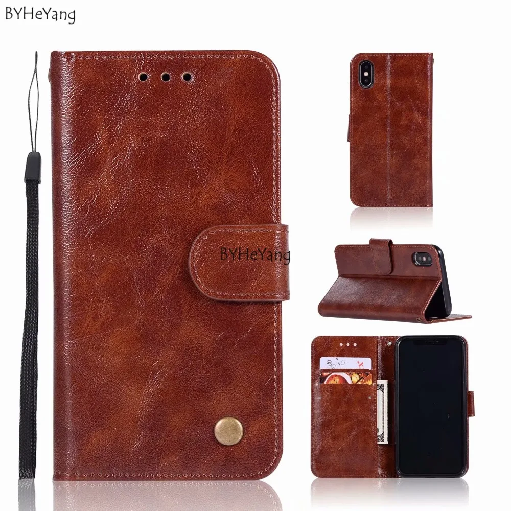 BYHeYang Business Wallet Phone Bag Cases Mobile Cover PU Leather For iPhone XS max Flip Stand Hight Quality | Мобильные телефоны и