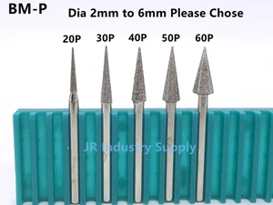 Набор алмазных шлифовальных головок Jrealmer, набор сверл для вращающихся инструментов Dremel 10 шт.кор.