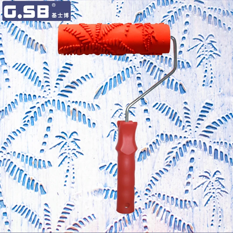 Бесплатная доставка резиновый ролик сделай сам 7 дюймов для рисования кокосового