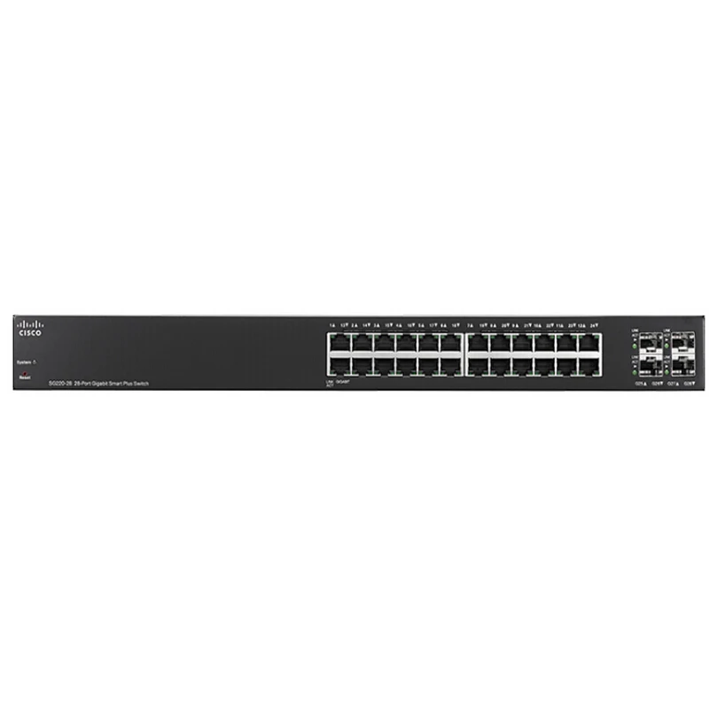 Новый сетевой коммутатор CISCO SG220 28 K9 CN ethernet интеллектуальное управление 24/10/100/1000 +