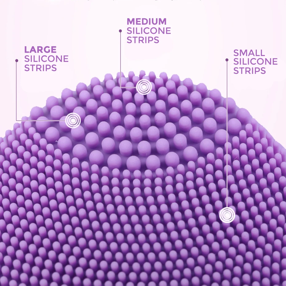 Электрический силиконовый кисть для очистки дица массаж USB перезаряжаемая умная