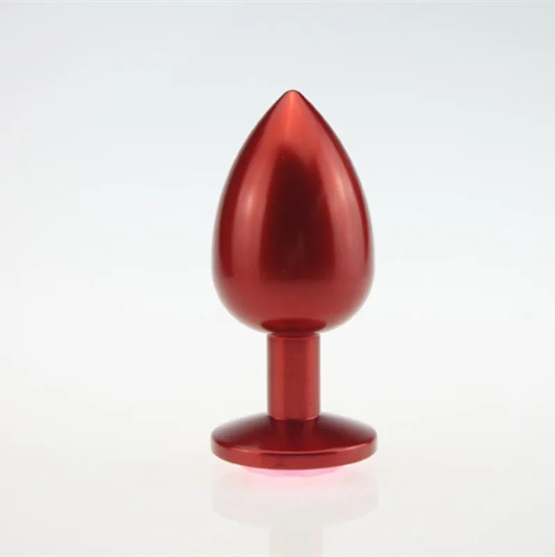 Цветная маленькая средняя большая цельная металлическая Анальная вилка из