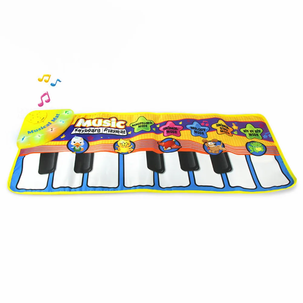 Children Piano Keyboard Music Learn Singing Gym Carpet Touch Play Mats Blanket Kids Educational Toy Gift For Baby | Игрушки и хобби