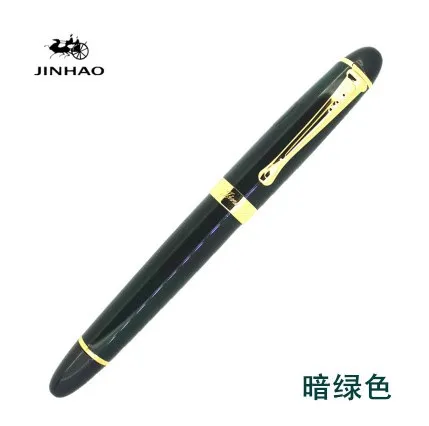 Jinhao X450 классический толстый корпус 1,0 мм изгиб перо каллиграфия ручка Высокое качество Металл перьевая ручка Роскошные чернила подарочные ручки для письма - Цвет: 19