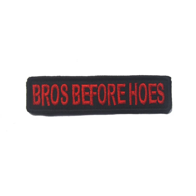 BROS BEFORE HOES тактический боевой патч 10*2 9 см Забавный и потрясающий вышитый
