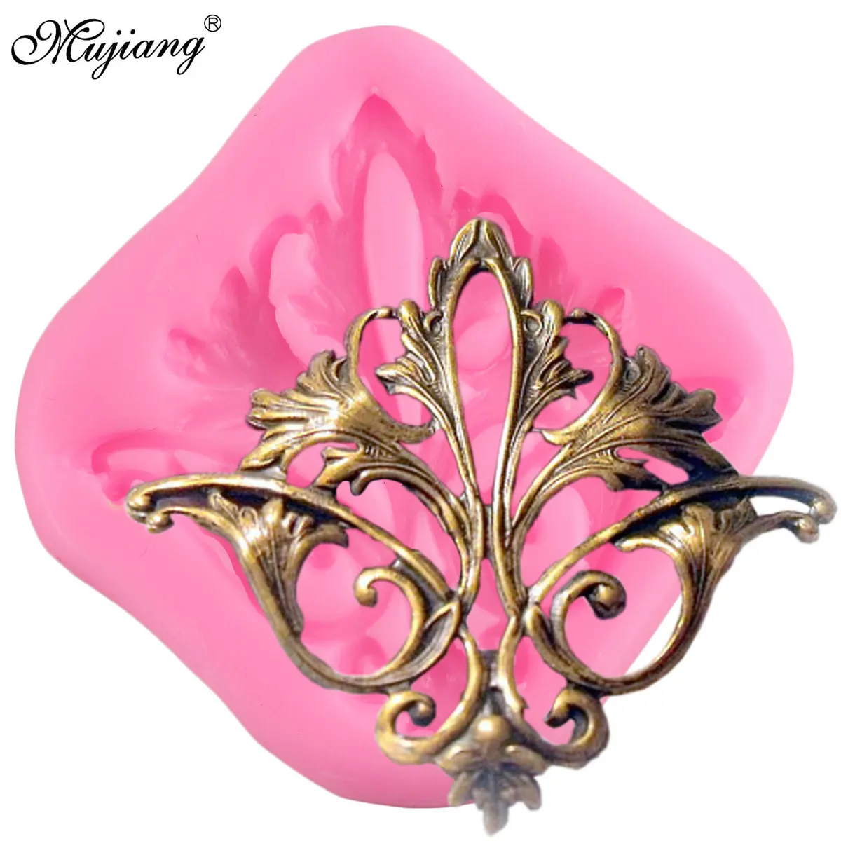 

3D Victorian Scroll Relief Silicone Mold Cake Border Fondant Cake Decorating Tools Chocolate Candy Gumpaste Cupcake Baking Mould