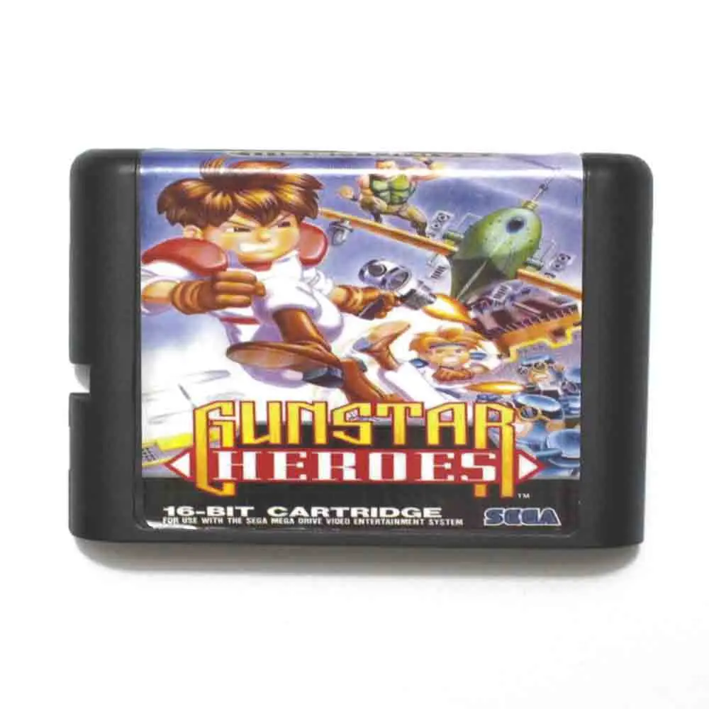 Gunstar герои 16 бит MD карточная игра для Sega игры Mega Drive Genesis|gunstar heroes|16 bitmd game |