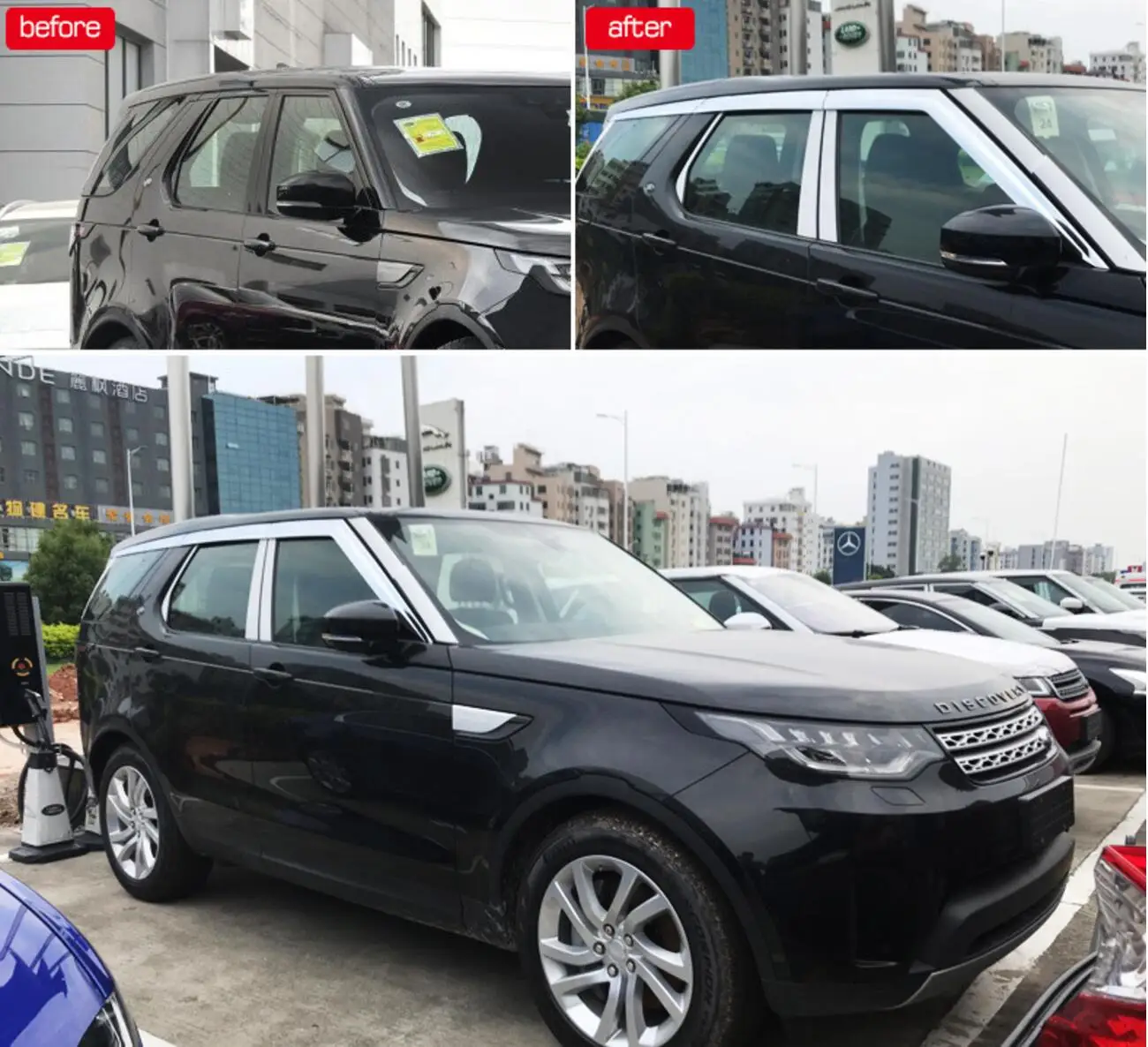 Козырек на окно из АБС-хром и пластика для защиты от солнца дождя автомобильные