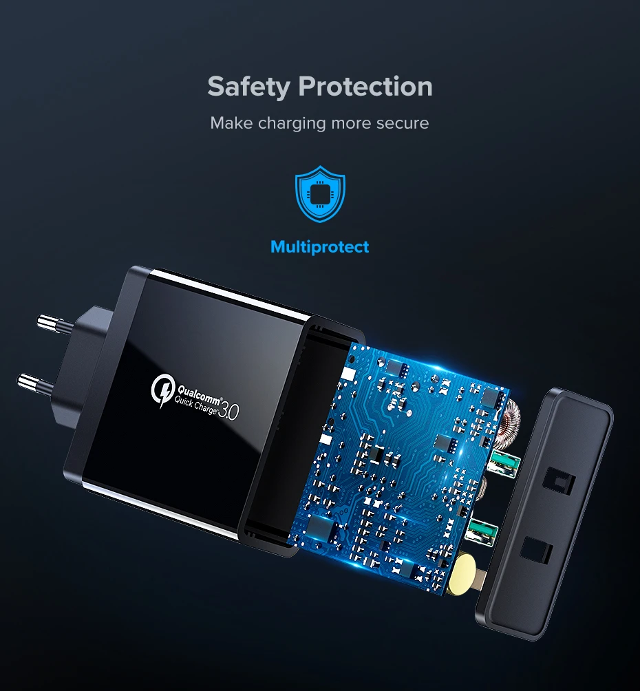 Ugreen быстрое зарядное устройство quick charge 3,0 QC 36 Вт USB зарядное устройство для iPhone QC3.0 настенное зарядное устройство для samsung s10 Xiaomi Mi 9 зарядное устройство для телефона