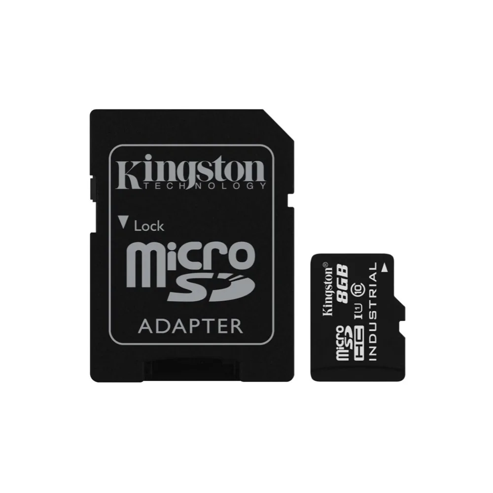 Kingston SDCIT/8 Гб microSDHC 8 UHS I класс 10 промышленная температурная карта + SD адаптер 90