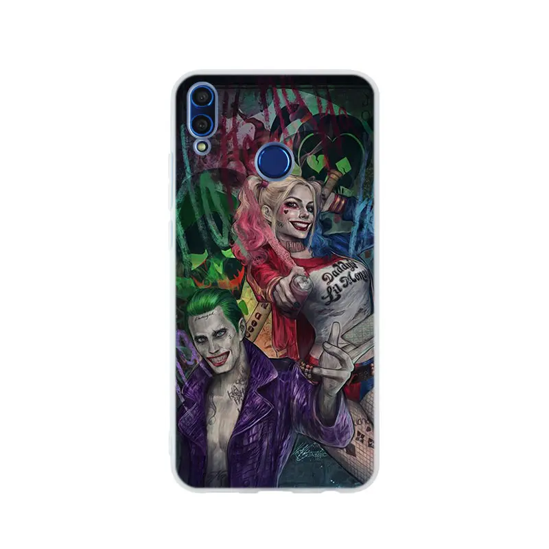 pattern 13 Джокер и Харли Квинн силиконовый чехол для телефона huawei Honor 9 10 Lite 6X 7X 8X Max 7A 8A 8C 20 PLAY 9x - Цвет: pattern 13