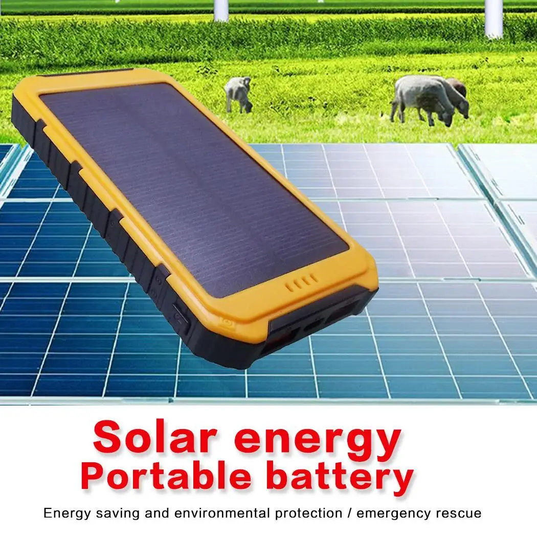 15000 mAh Солнечный Банк Силы Солнечное зарядное устройство Внешняя батарея