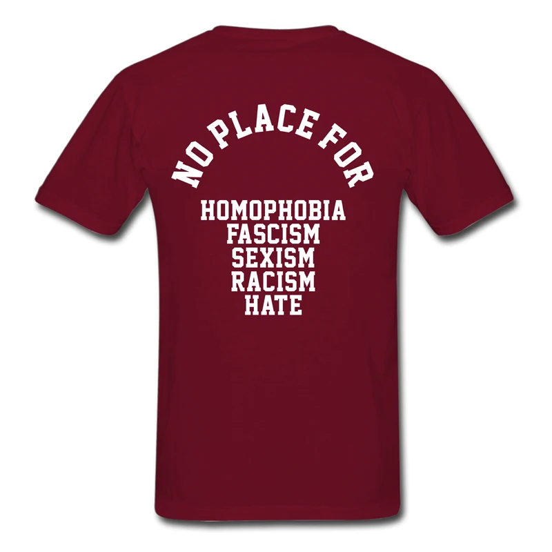Нет места для гомофобии Сексизм расизм Hate T Shirt брендовая одежда мужские футболки унисекс футболка harajuku Хип Хоп Футболка