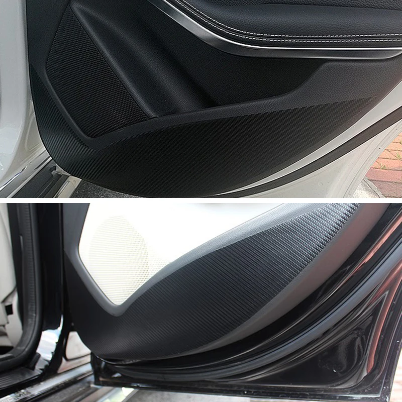 

For Mercedes Benz GLA CLA GLC C class W205/E class W213 Car Door Anti Kick Pad Protection mat Carbon Fiber Stickers