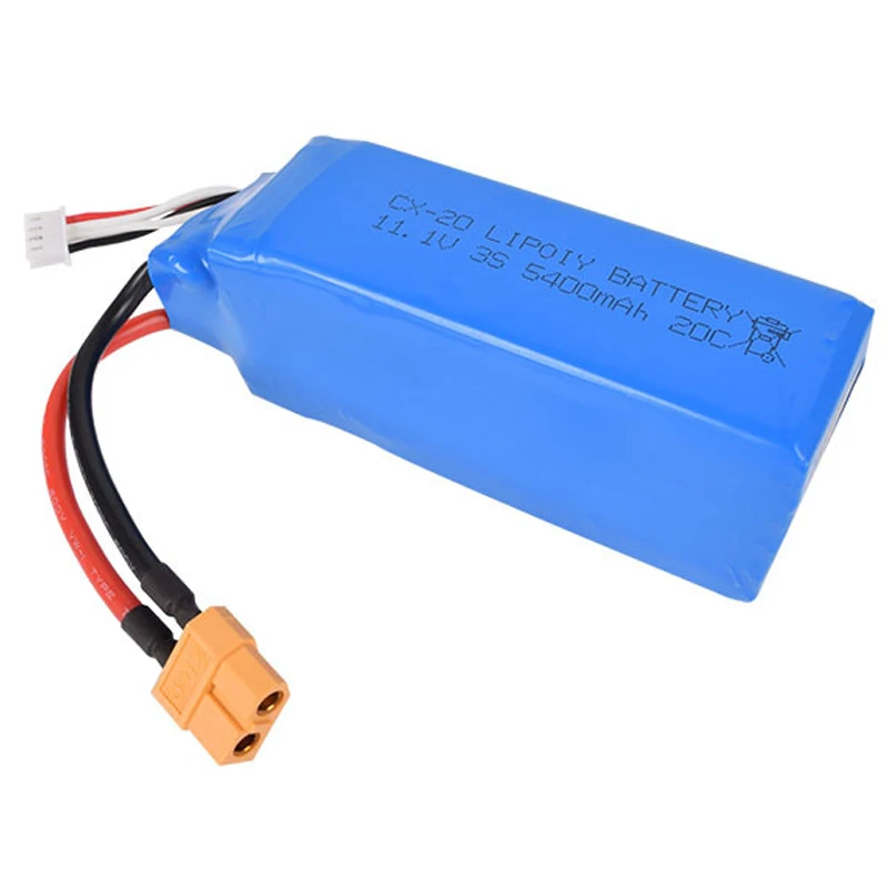 11 1 v 5400 mah 20c Lipo Батарея XT60 штекер CX 20 X380 V303 V393 2 4 г Радиоуправляемый гоночный катер
