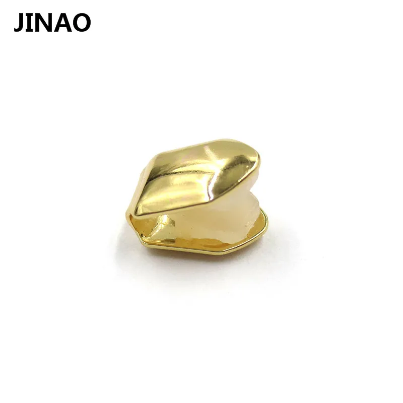 JINAO Золотой Серебряный цвет одного зуба шикарные зубы модный рок-рэпер кепки в стиле хип-хоп верхняя часть формы и нижний зуб Украшения для тела