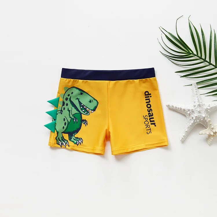 Yellow Dinasour Г. Плавки для мальчика от 3 до 10 лет, детская одежда для купания детский купальный костюм плавки для мальчиков с динозавром CZ983 - Цвет: Yellow Dinasour