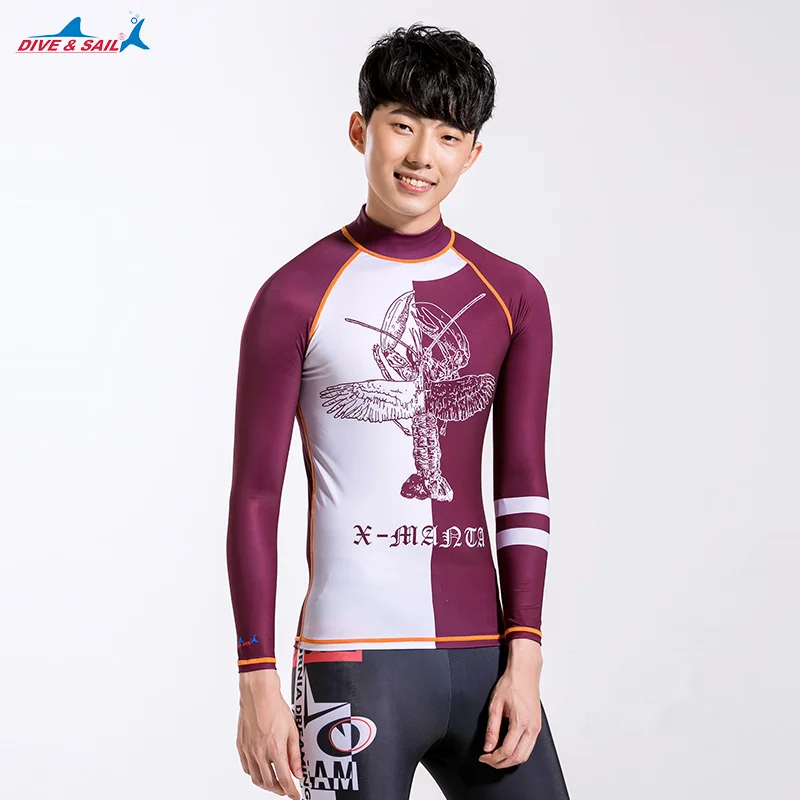 Мужская рубашка с длинным рукавом для серфинга каноэ весло занятий спортом